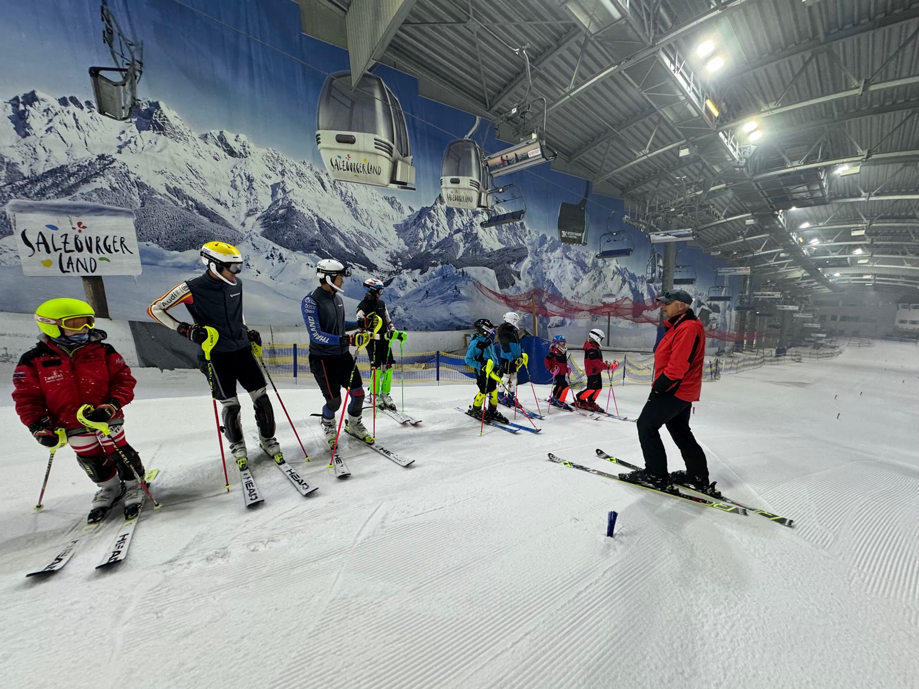 Die RG Albis beim Sommertraining in der Skihalle Neuss